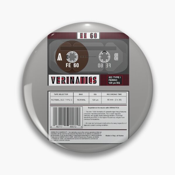 Artikelvorschau, Verinatics FE 60 Typ 1 Kassette (Vorder- und Rückseite) entworfen und verkauft von B-96-J.