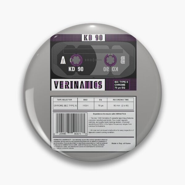 Item preview, Verinatics KD 90 type 2 cassette (front and back) designed and sold by B-96-J.