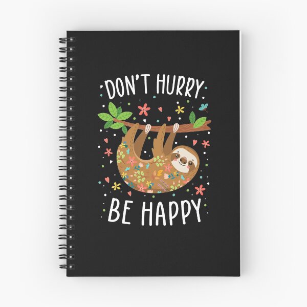 Item preview, Dont Hurry Be Happy Cute Lazy Sloth designed and sold by CreativeGift.