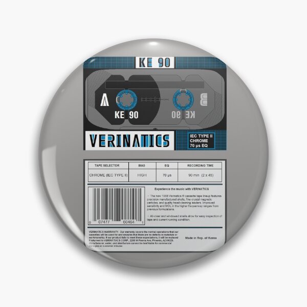 Item preview, Verinatics KE 90 type 2 cassette (front and back) designed and sold by B-96-J.