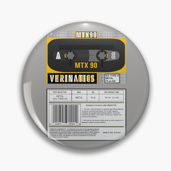 Item preview, Casete Verinatics MTX 90 tipo 4 (anverso y reverso) designed and sold by B-96-J.