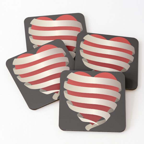 Item preview, Heart Ribbon sticker designed and sold by Urbo Panda.