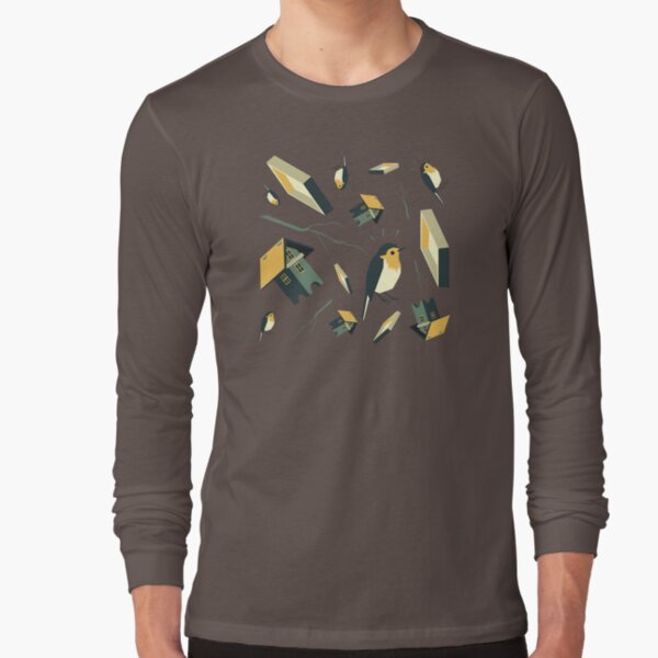 Flying Birdhouse (Pattern) Langarmshirt