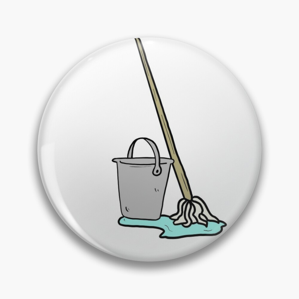 Bucket And Mop Pin for Sale by BucketAndMop