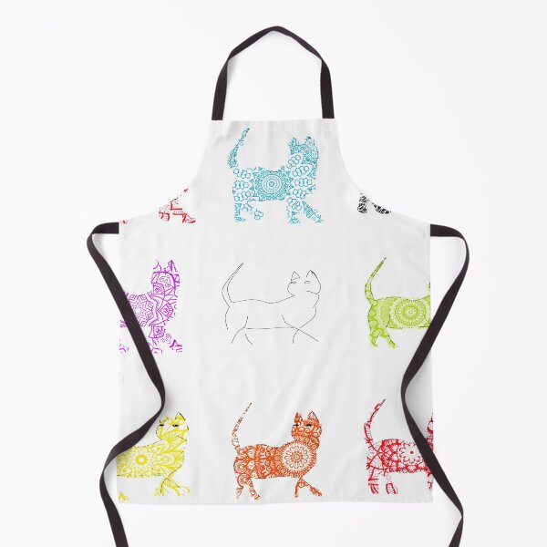 Item preview, Chakra mandala cat sticker pack designed and sold by spiritual-tee.