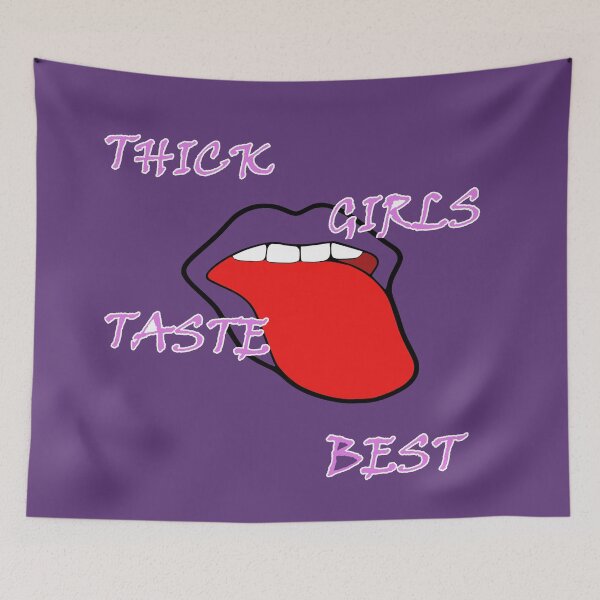 Item preview, Thick Girls Taste Best - Curvy Girls designed and sold by Quotes-I-Wear.
