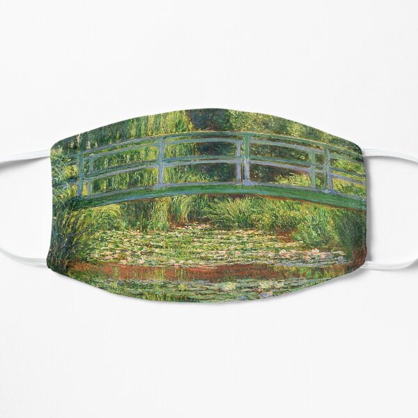 Water Lilies and Japanese Bridge - Claude Monet Flat Mask