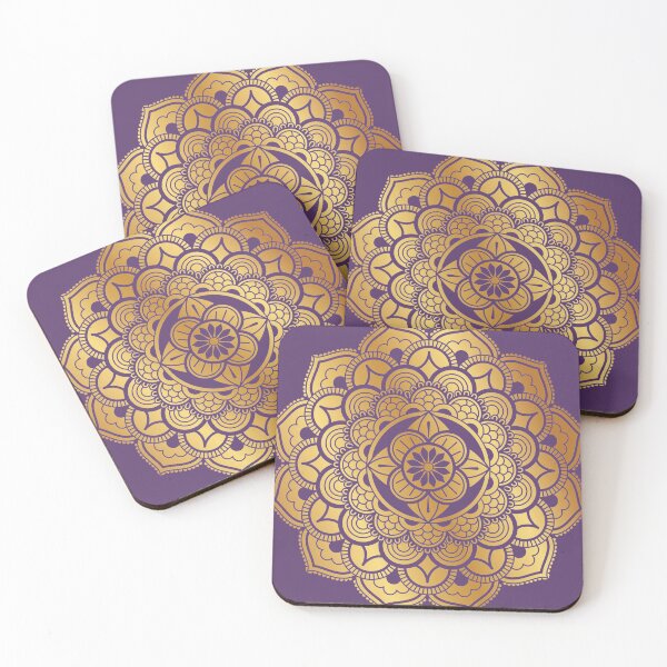 Item preview,  (Golden) Floral Mandala Design designed and sold by The Merch.