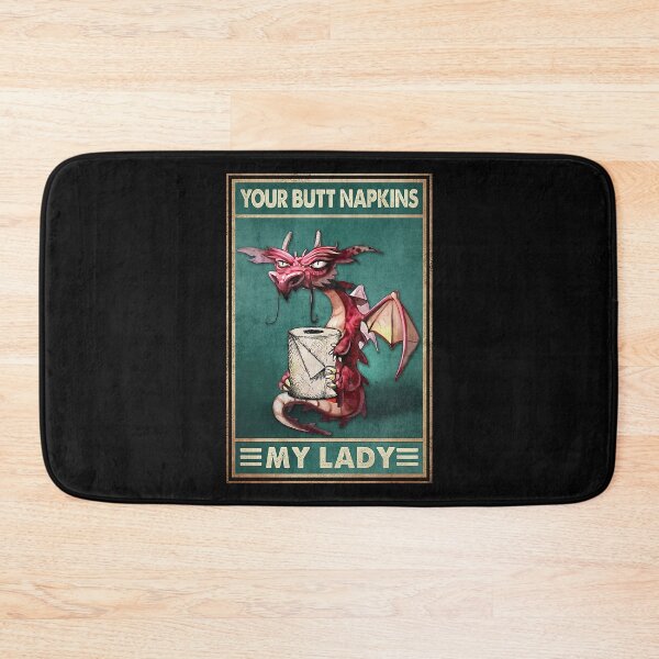 Item preview, Your Butt Napkins My Lady Red Dragon With Toilet Paper Gift designed and sold by scrambledpeg.