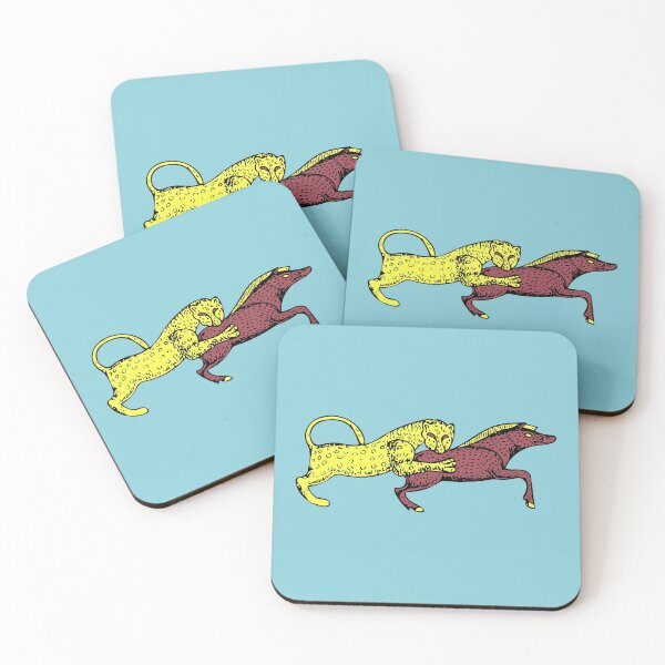 Item preview, Wild cat attacks wild boar - timeless abstraction designed and sold by LeahHa.