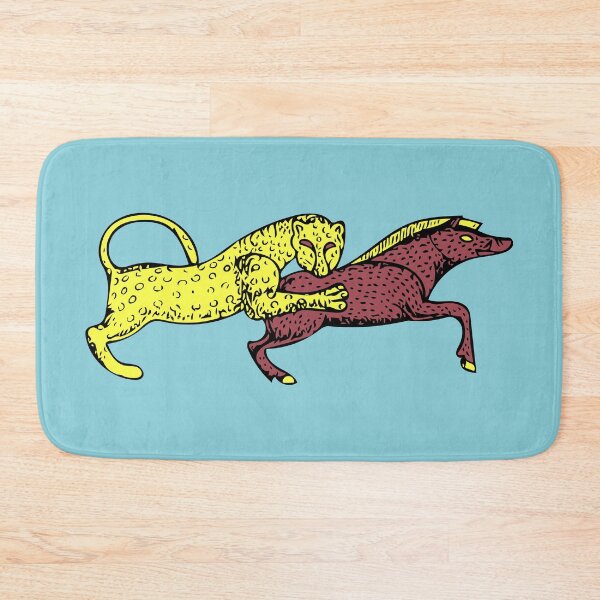 Item preview, Wild cat attacks wild boar - timeless abstraction designed and sold by LeahHa.