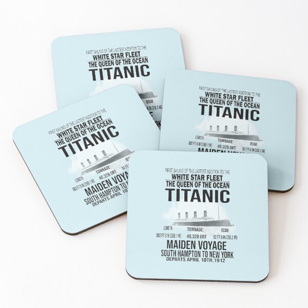 Item preview,  Titanic Vintage Poster Cruise Sinking Ship Atlantic Ocean Voyage  designed and sold by TopTeeShop.