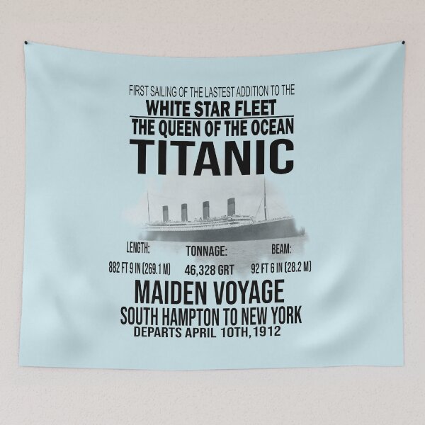 Item preview,  Titanic Vintage Poster Cruise Sinking Ship Atlantic Ocean Voyage  designed and sold by TopTeeShop.