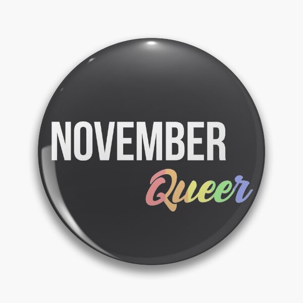 Item preview, Born in November Birthday quote Queer lgbt flag color designed and sold by FrenchsTuck.