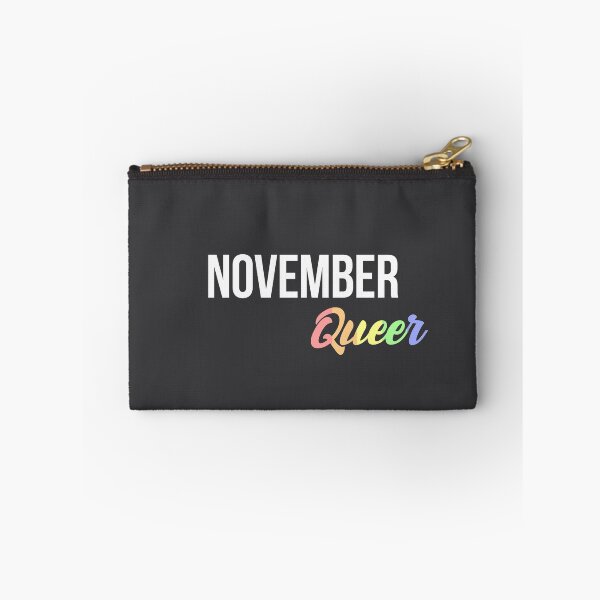 Item preview, Born in November Birthday quote Queer lgbt flag color designed and sold by FrenchsTuck.
