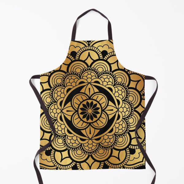 Item preview, (Golden) Floral Mandala Design designed and sold by The Merch.