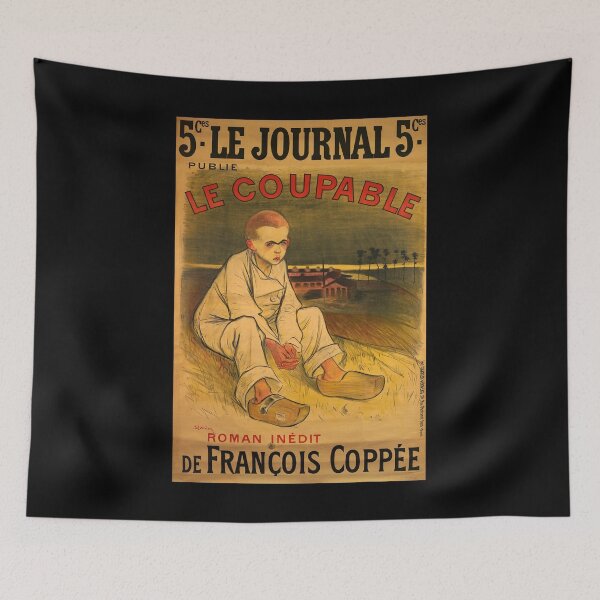 Item preview, retro le journal publie le coupable             designed and sold by CorasPosters.