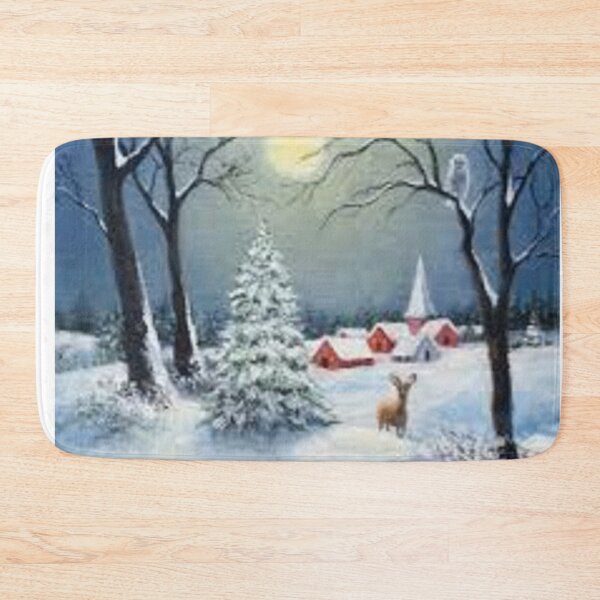 Item preview, Quiet Winter Night In the Country Under The Moonlight Print For Snow Lovers. designed and sold by lduke47.