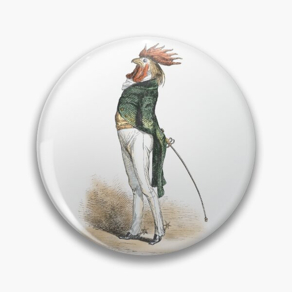 Item preview, J.J. Grandville: Gallo listo para duelo alrededor de 1842 designed and sold by ebrawne.
