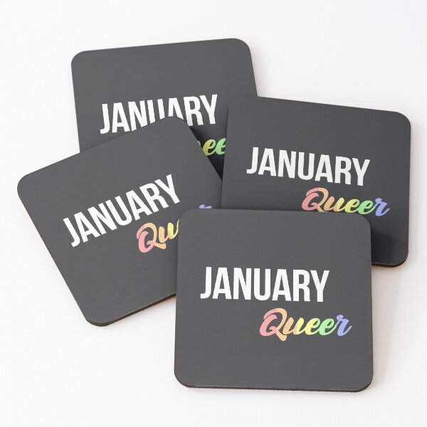 Item preview, Born in January Birthday quote Queer lgbt flag color designed and sold by FrenchsTuck.