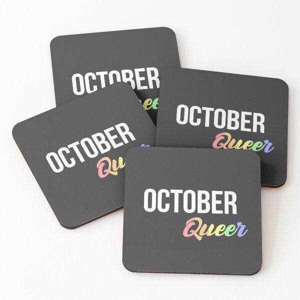 Item preview, Born in october Birthday quote Queer lgbt flag color designed and sold by FrenchsTuck.