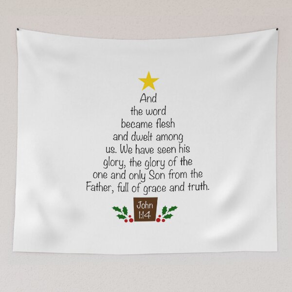 Item preview, John 1:14  Christmas tree  designed and sold by mariatorg.
