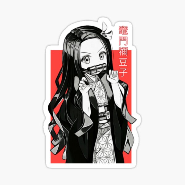 Nezuko Kamado-Kimetsu no yaiba Dämonentöter Sticker