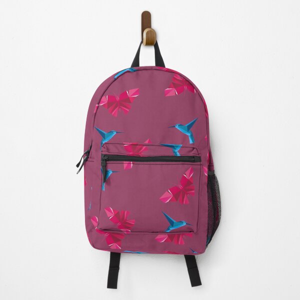 Item preview, Polygon pattern with butterflies and hummingbirds designed and sold by kammoe.