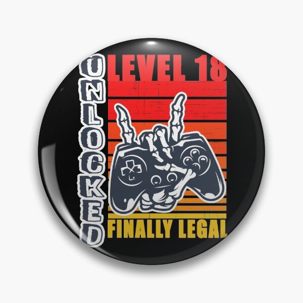 Item preview, level 18 unlocked 18th birthday gamer gift happy 18th birthday designed and sold by GoodyLeo.
