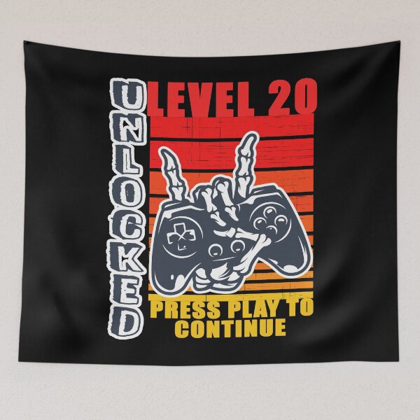Item preview, level 20 unlocked 20th birthday gamer gift happy 20th birthday designed and sold by GoodyLeo.