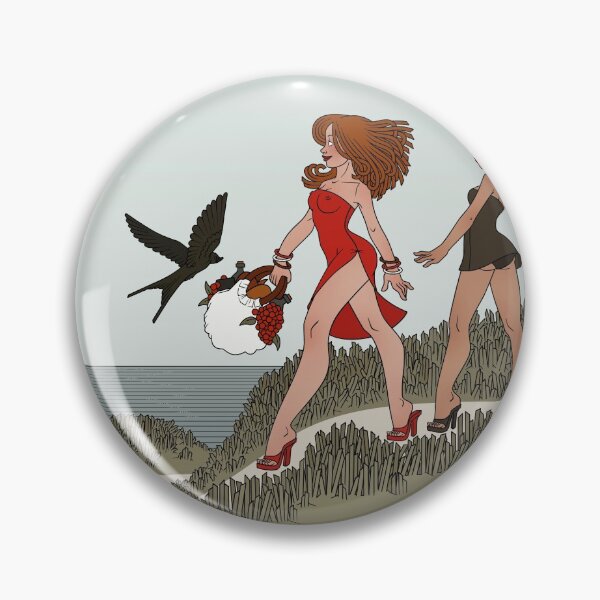 Artikelvorschau, Freundinnen gehen zum Picknick am Strand entworfen und verkauft von Iris Luckhaus.