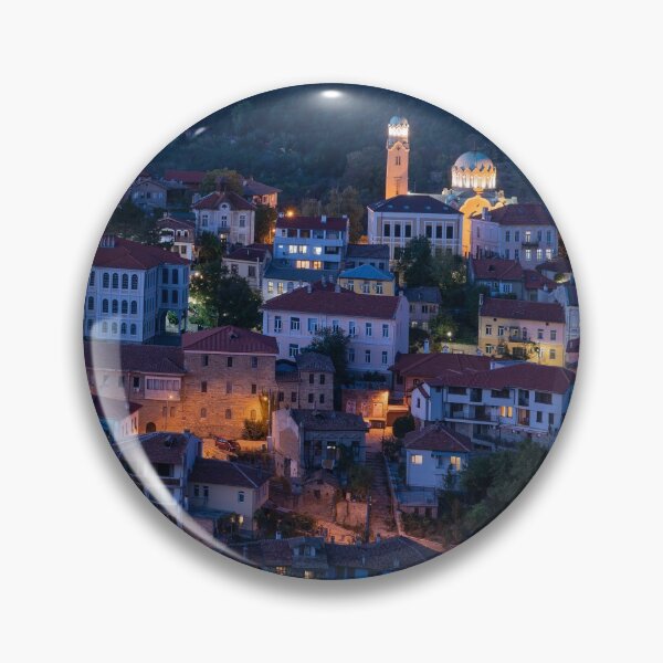 Item preview, The town of Veliko Turnovo in Bulgaria at night designed and sold by 5R Photography.