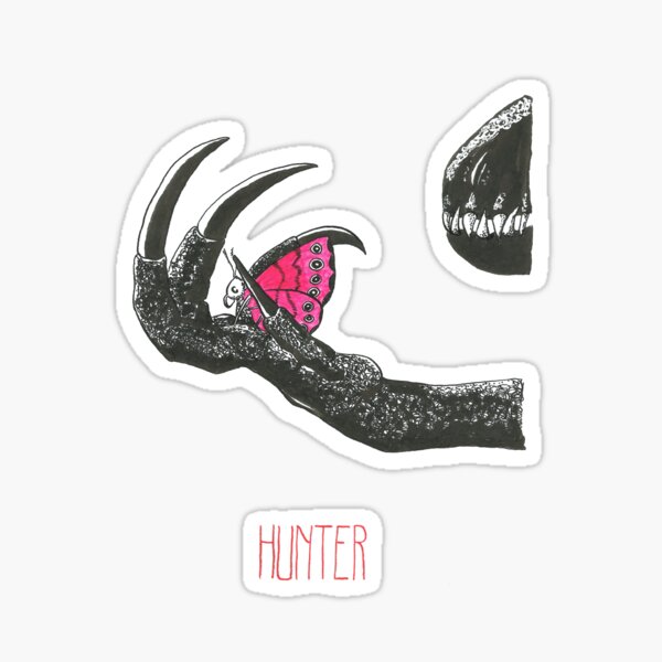 Chasseur de papillons Sticker