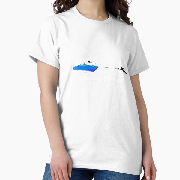 Item preview, Boat and Water Skier designed and sold by TheTeeCat.