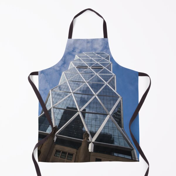 Item preview, Lines, Triangles and Cloud Puffs - Hearst Tower in Manhattan, New York City, NY, USA designed and sold by Georgia Mizuleva.