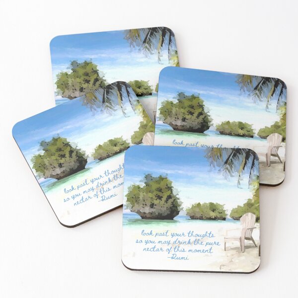 Item preview, Calming Quote for Self Love Peaceful Beach Scene by Rumi  designed and sold by Catawampus-Cat.