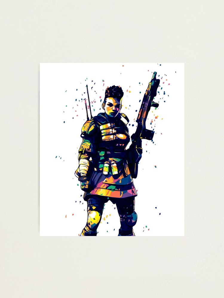 Apex Legends Bangalore Pop Art Photographic Print By Myretroart Redbubble