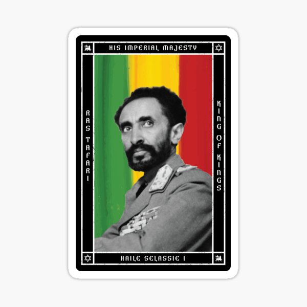 his-imperial-majesty-haile-selassie-i-king-of-kings-sticker-for-sale