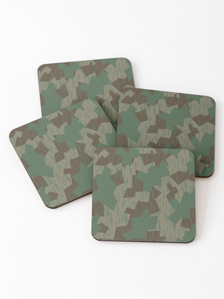 world war 2 german camouflage. Splittermuster. Coasters (Set of 4) for  Sale by JJ ADX