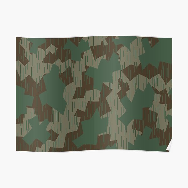 world war 2 german camouflage. Splittermuster. Poster