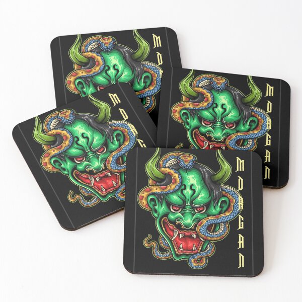 Item preview, ▶ ️ ▶ ️ GREEN DEMON ◀ ️ JAPANESE ART designed and sold by KHAOTICSHOP.