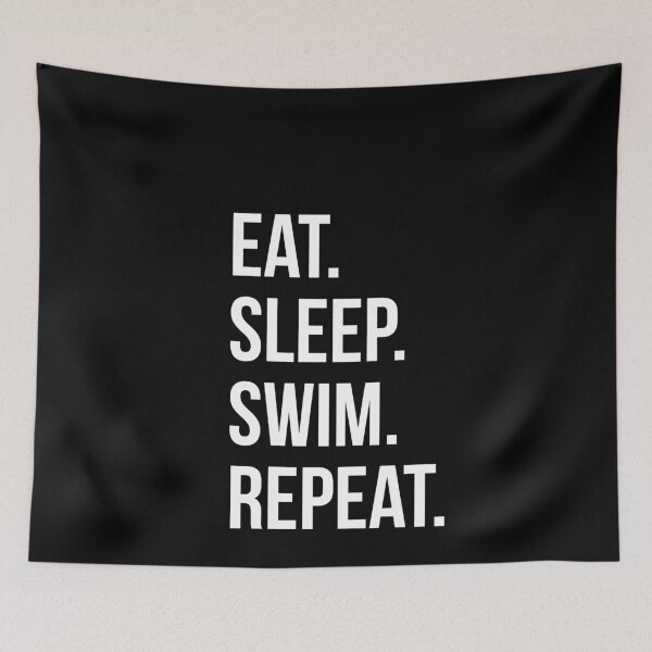 Item preview, Eat Sleep Swim Repeat designed and sold by evokearo.