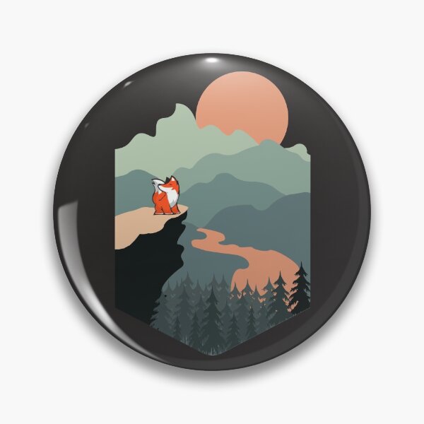 Item preview, Landscape mountains fox designed and sold by blikonie.