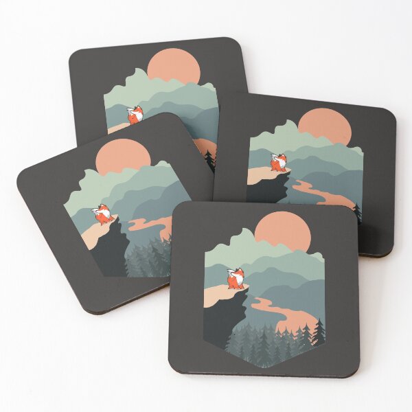 Item preview, Landscape mountains fox designed and sold by blikonie.