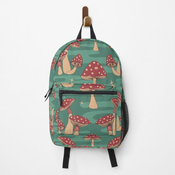 Item preview, Retro Magic Mushroom Print Pattern designed and sold by Ink Tally.