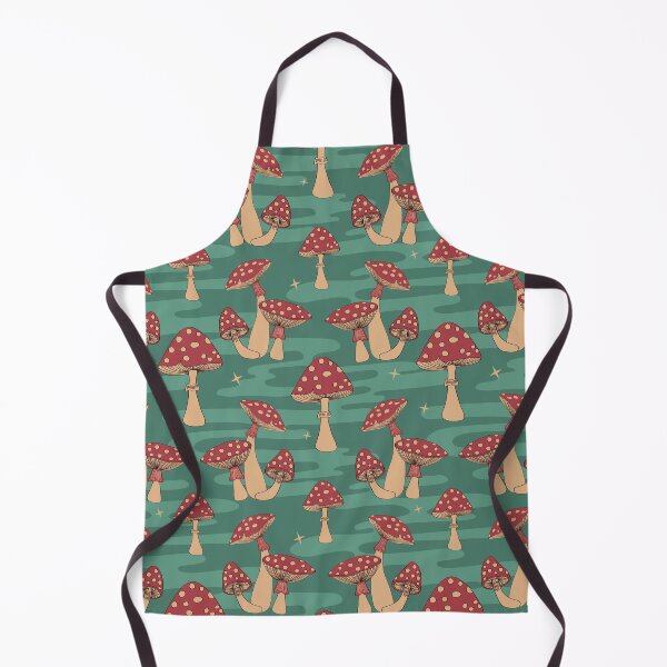 Item preview, Retro Magic Mushroom Print Pattern designed and sold by Ink Tally.
