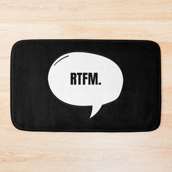 Item preview, RTFM Text-Based Speech Bubble designed and sold by Nathalie Aynié.