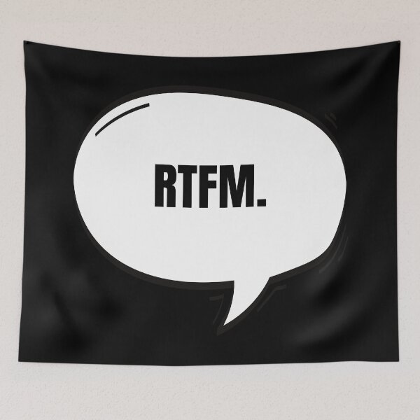 Item preview, RTFM Text-Based Speech Bubble designed and sold by Nathalie Aynié.