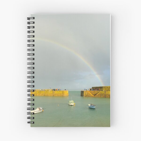 Item preview, Rainbow over Mousehole harbour ,Cornwall designed and sold by Tony Skerl.