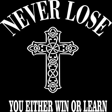 Artwork thumbnail,  Fun Life Quote Never Lose Cross by Type-Design